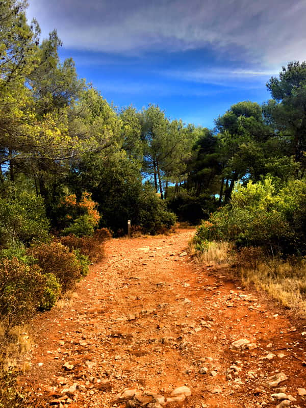 Provence paysage sentier randonnee